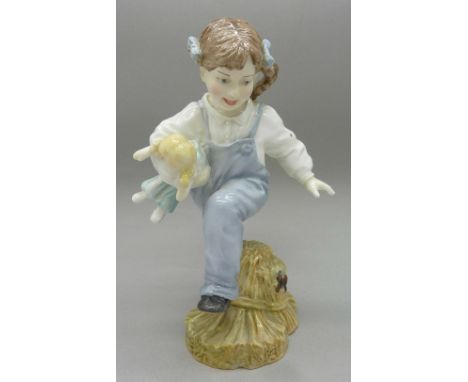 A Royal Worcester figure, Katie's Day, Playtime