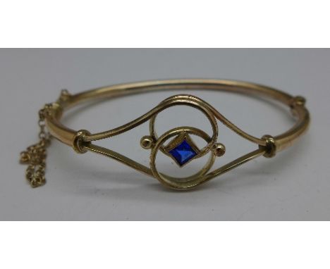 A gold plated bangle
