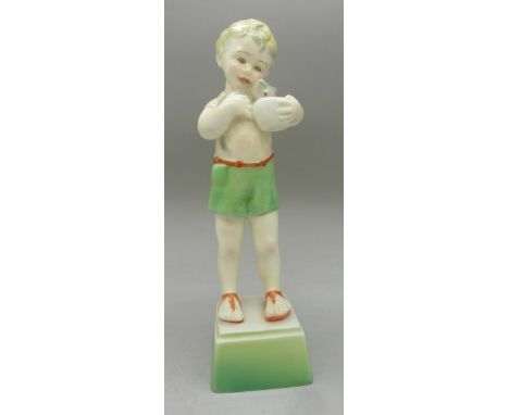 A Royal Worcester figure, Friday's Child Is Loving and Giving