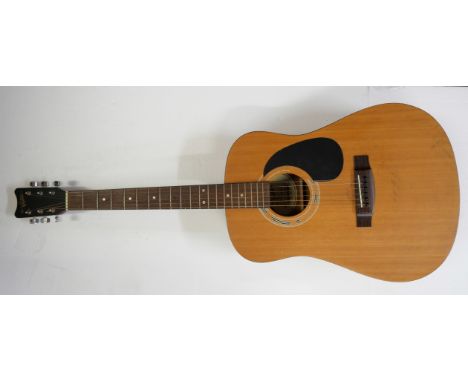 A Hohner The Hobo Countryman acoustic guitar and soft case 
