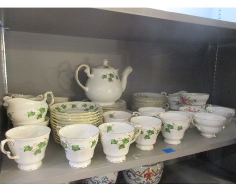 A Colclough Ivy tea service, together with a Paragon tea service