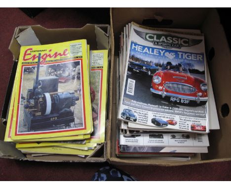 A Quantity of Collectors Magazines, Stationary Engine magazine and various motoring magazines 1980's and later:- Two Boxes.