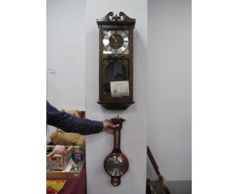 President 31 Day Wall Clock, Weathermaster barometer. (2)