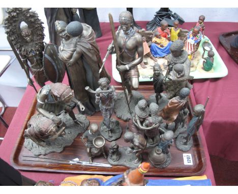 Maasai Xystos Figures, including 'Shujaa', 'Bibi', 'Angolia', 'Moment of Truth'. (12)