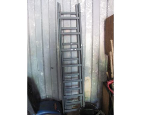 A Grey Painted Ladder.