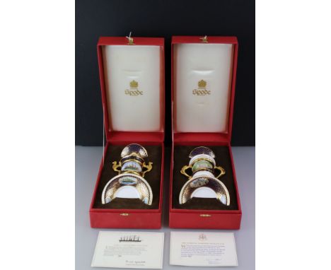 Two Boxed Spode limited edition maritime cups with certificates to include the S.S. Great Britain Cup and the National Mariti