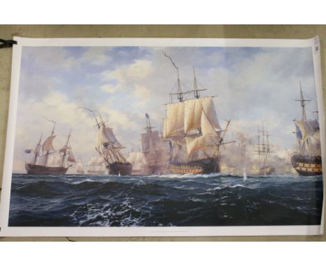 Steven Dews (British b. 1949) Gouttelette Limited Edition Print titled ' Battle of Copenhagen ' no. 62/195 with Rosenstiels c