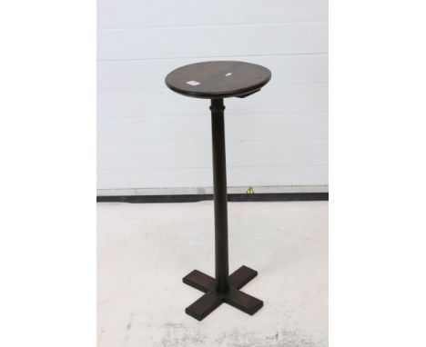 An antique rush light / candle table. 