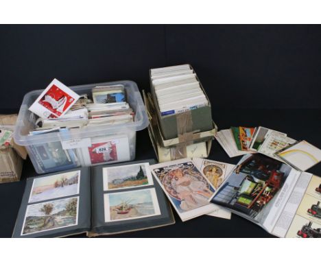 Collection of mid-to-late 20th Century postcards to include a quantity contained within a postcard album and a large quantity