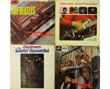 Twelve Vinyl LPs (1960s Pop/Rock) Includes 3 by The Beatles 'Please Please Me' Parlophone (PMC 1202), 'With the Beatles' Parl