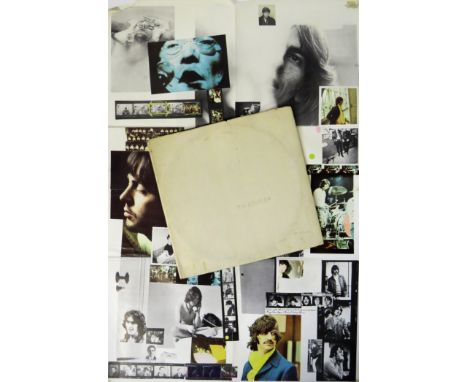 'The Beatles' (White Album) Vinyl LP, 1st pressing low number #0025596 Top Loader with Black Inners, 2 of the 4 Pictures and 