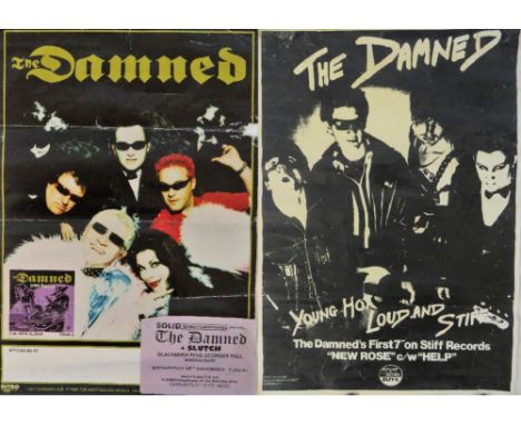 Eleven Music Related Posters Includes The Damned 'Grave Disorder' Tour Poster. 19x13 inch. circa. 2000s Together with a Ticke