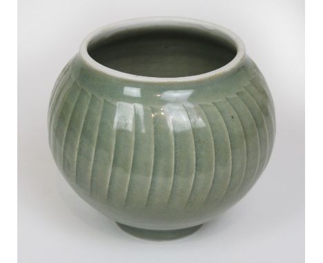 David Leach (1911-2005) studio pottery bowl Having incised linear decoration to body, impressed seal mark to rim, height 13.5