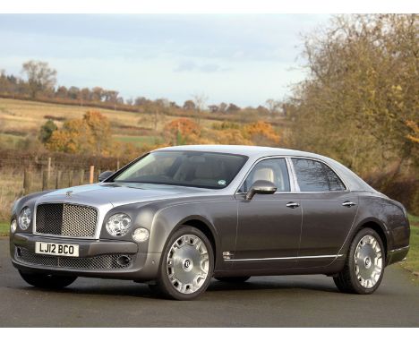 2012 Bentley Mulsanne                                         PLEASE NOTE: This lot possesses a MOT certificate valid until 1