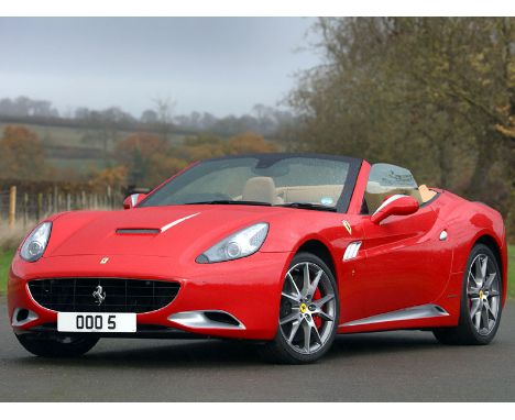 2012 Ferrari California                                            PLEASE NOTE: The cherished registration number visible in 