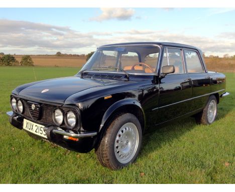1978 Alfa Romeo Giulia Nuova Super 1300          The boxy shape of 105 Series Giulia Saloons belied a low drag coefficient an
