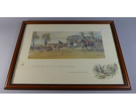 A Reprinted Snaffles Hunting Prints, Happy Are They Who Hunt For Their Own Pleasure, 62cm Wide