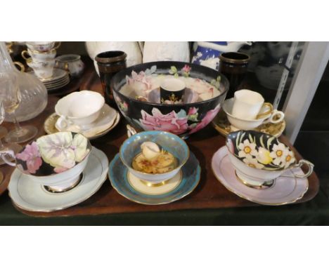 A Collection of Ceramics to Include Paragon Cabinet Cups and Saucers, Pair of Vases, Coalport etc