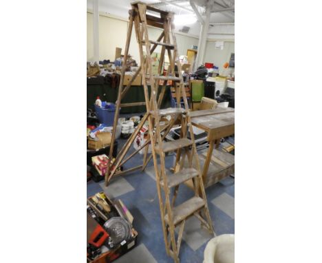 A Vintage Twyford Six Step Step Ladder