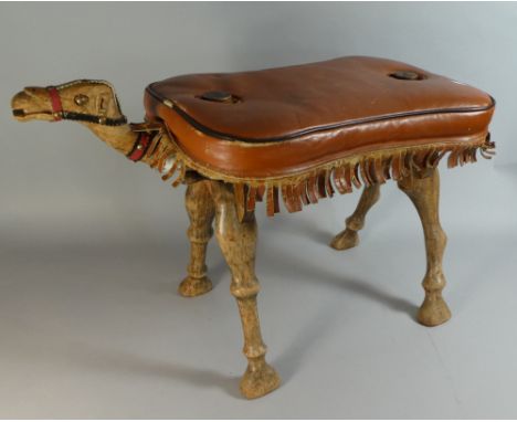 A Novelty Stool In the Form of a Camel, 65cm Long