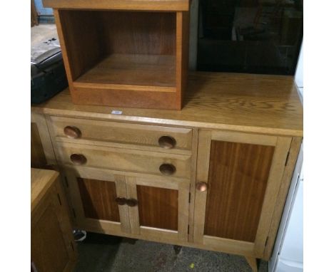 A LIGHT OAK SIDEBOARD
