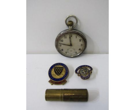 WEMBLEY 1924 CUP FINAL ENGLISH CHINA CLAY BADGE; English China Clays Wembley 1924 enamel badge,&nbsp; and a British Legion li