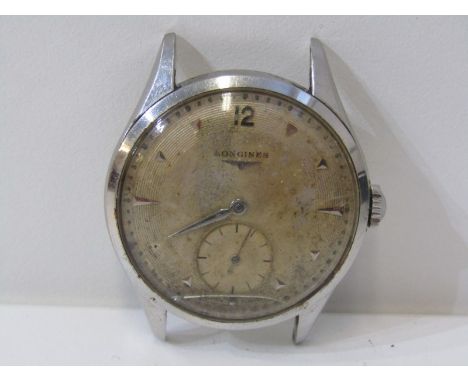 VINTAGE LONGINES MECHANICAL WRIST WATCH, movement appears in working condition, but minute hand has fallen off, however still
