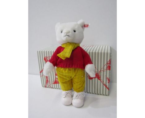 STEIFF, boxed Steiff Rupert the Bear figure, 30cm height 