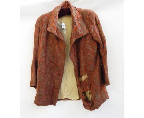 A gentleman's vintage Paisley jacket (af) Live Bidding: If you would like a condition report on this lot, please contact us a