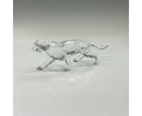 Part of the African Wildlife theme group. Lead clear crystal leopard walking fiercely with robust factual features and facete