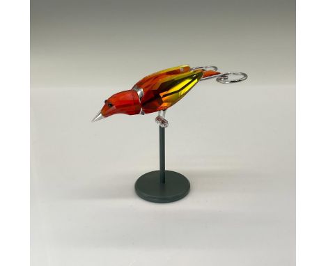 This Swarovski crystal Paradise bird object is called Banu Hyacinth, and it was part of the Tropical Birds and Parrots collec