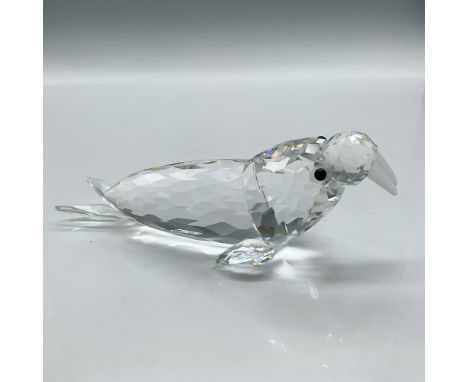 Part of the Kingdom of Ice and Snow theme group. Lead crystal figure laying down, made with frosted crystal tusks. Swarovski 