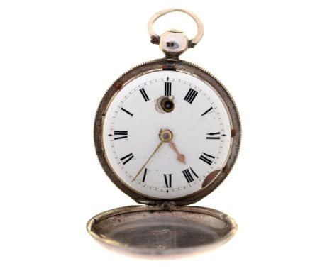 An English silver hunting cased verge watch of small size, Alexander Pur[-]is Grosvenor Square, London, No 784,&nbsp;the move