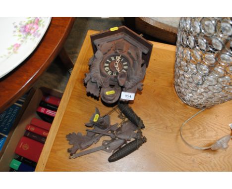 A Black Forest style cuckoo clock