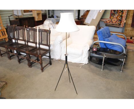 A retro standard lamp