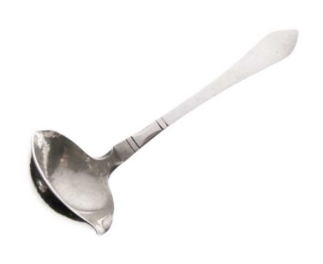 Georg Jensen silver ladle, Continental (Antik) pattern, import marks for London 1931, 34.2g approx