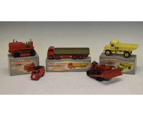 Dinky Toys/ Supertoys - Three boxed diecast models comprising; 901 'Foden Diesel 8 Wheel Wagon', 963 'Heavy Tractor' and 965 