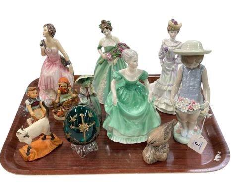 Figurines by Coalport, Lladro, Royal Doulton, Hummel, etc.