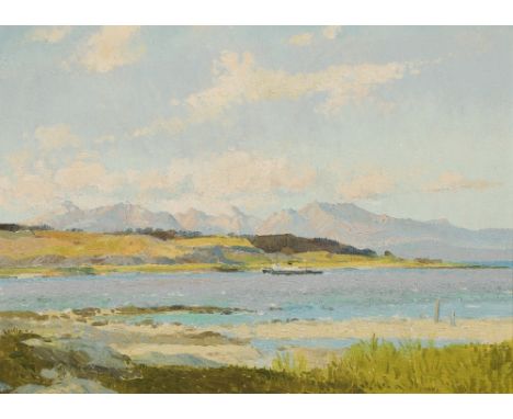 Tom Shanks RSW (Scottish)Framed oil on board, signed 'Summer Firth of Clyde'50cm x 60cmPurchase T&R Annan & Sons Ltd, Glasgow