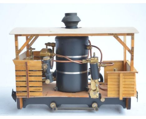 32mm G gauge outdoor metal narrow 0-4-0 steam engine 'Henry' from Regner, with German language instruction manual, A/F. L25xW