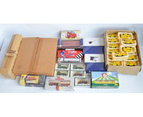 Collection of diecast model vehicles to include dealers multiple item sets including 6 as new Corgi Superhaulers TY86605 Scan