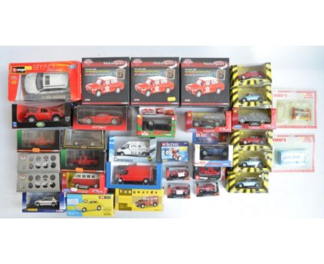 Collection of mostly diecast model cars, various manufacturers and scales to include 3x Corgi 1/43 scale VA02620 Historic Rac