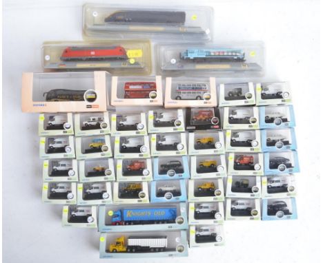 Forty boxed 1/148 scale (N gauge) diecast model vehicles from Oxford diecast, mostly modern types including Network Rail Ford