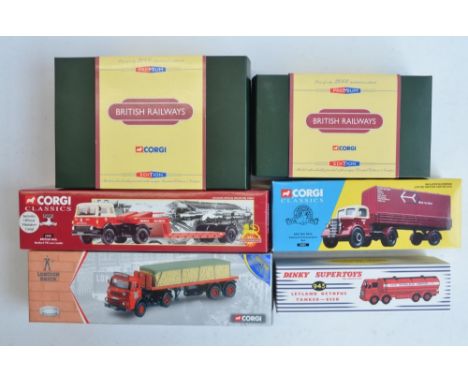 Six 1/50 scale limited and Premium edition diecast commercial vehicle models from Corgi to include 4x British Rail vehicles i