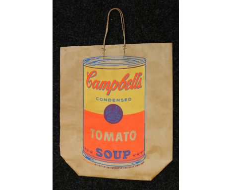 ANDY WARHOL - SOUP CAN - a 'Campbells Soup Can (Tomato)' by Warhol (1928-87) published by The Institute of Contemporary Art i