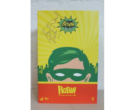 BATMAN - DC COMICS - a boxed 2014 Hot Toys Limited Batman Classic TV Series 1:6 scale collectable 1966 Robin figure signed by