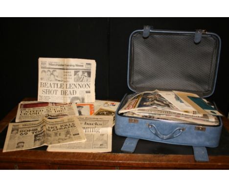 HISTORICAL NEWSPAPERS - a collection of over 50 newspapers featuring headlines of cultural significance including the death o
