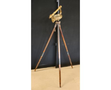 MINING DIAL / THEODOLITE - a J Casartelli & Sons, Manchester Patent Mining Dial no.722 and matching telescope (telescope boxe