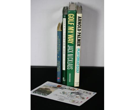 GOLF AUTOGRAPHS - 1st Edition Golf's Lighter Side signed by Tony Jacklin, Nick Faldo and Seve Ballesteros, Golf My Way signed