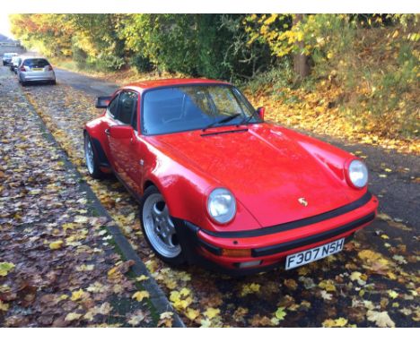 A late 930 Turbo classically presented in Guards Red with Black Leather.282bhp produced by its 3.3-litre flat-six powerplant 